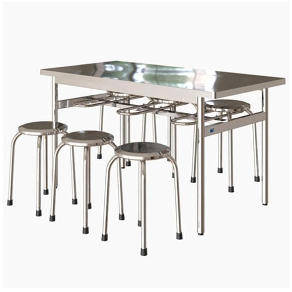 Bàn Ăn inox - Bàn ăn Công Nghiệp 140 INOXVIN