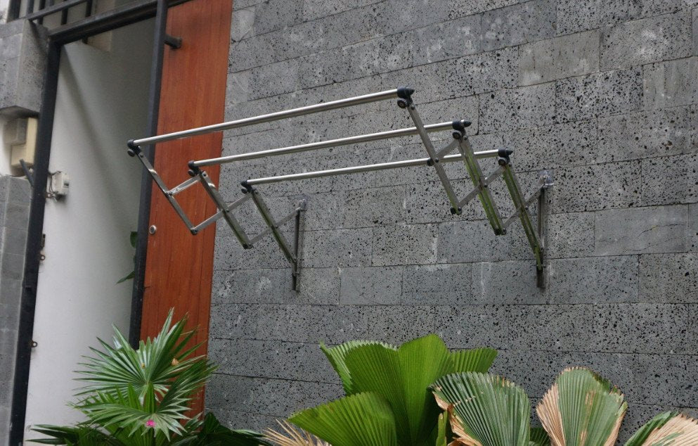 Sào phơi đồ inox - Sào treo tường 3 thanh (1m2)