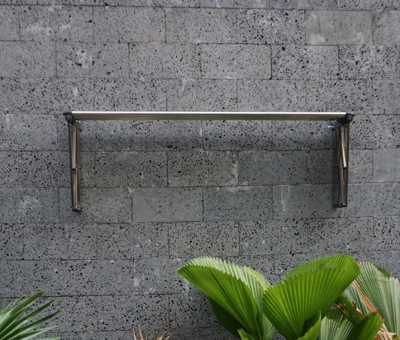 Sào phơi đồ inox - Sào treo tường 1 thanh (1m2)