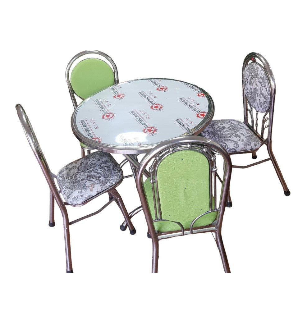 Ghế inox tròn tựa lưng - bọc nệm INOXVIN cao cấp