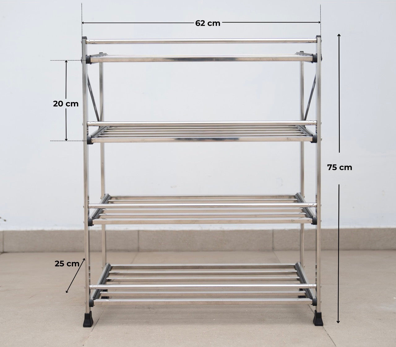 Kệ giày dép inox- Kệ dép hộp 10 x 10 INOXVIN