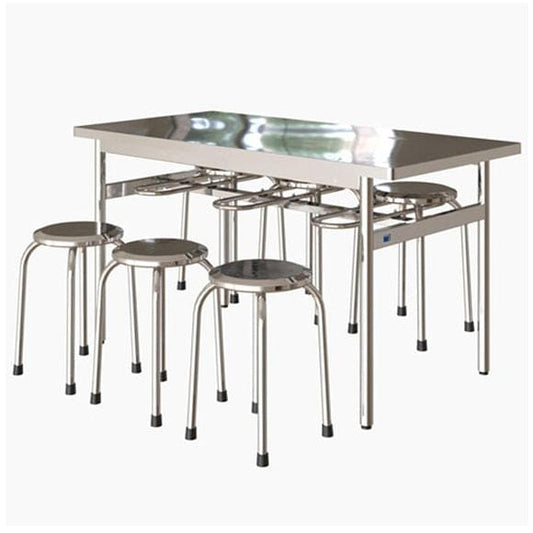 Bàn Ăn inox - Bàn ăn Công Nghiệp 140 INOXVIN