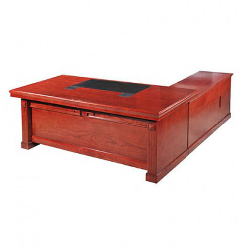 Bàn lãnh đạo mặt chữ nhật, yếm ốp nổi Verneer Hòa Phát  DT1890V2