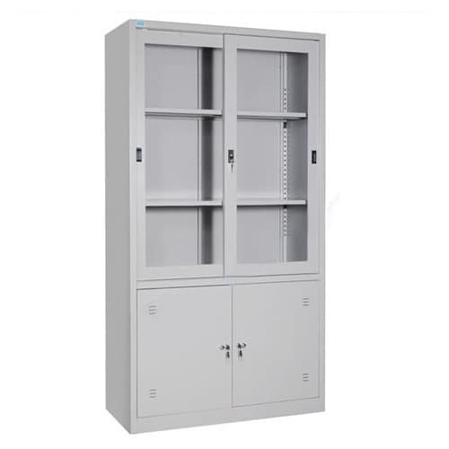 Tủ hồ sơ 2 khoang kính lùa Hòa Phát TU09K3G