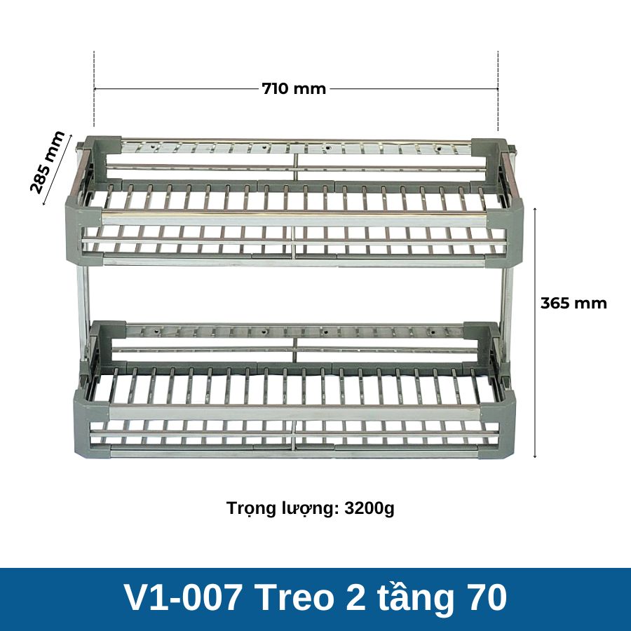 Treo inox 2 Tầng V1