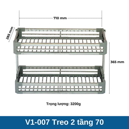 Treo inox 2 Tầng V1