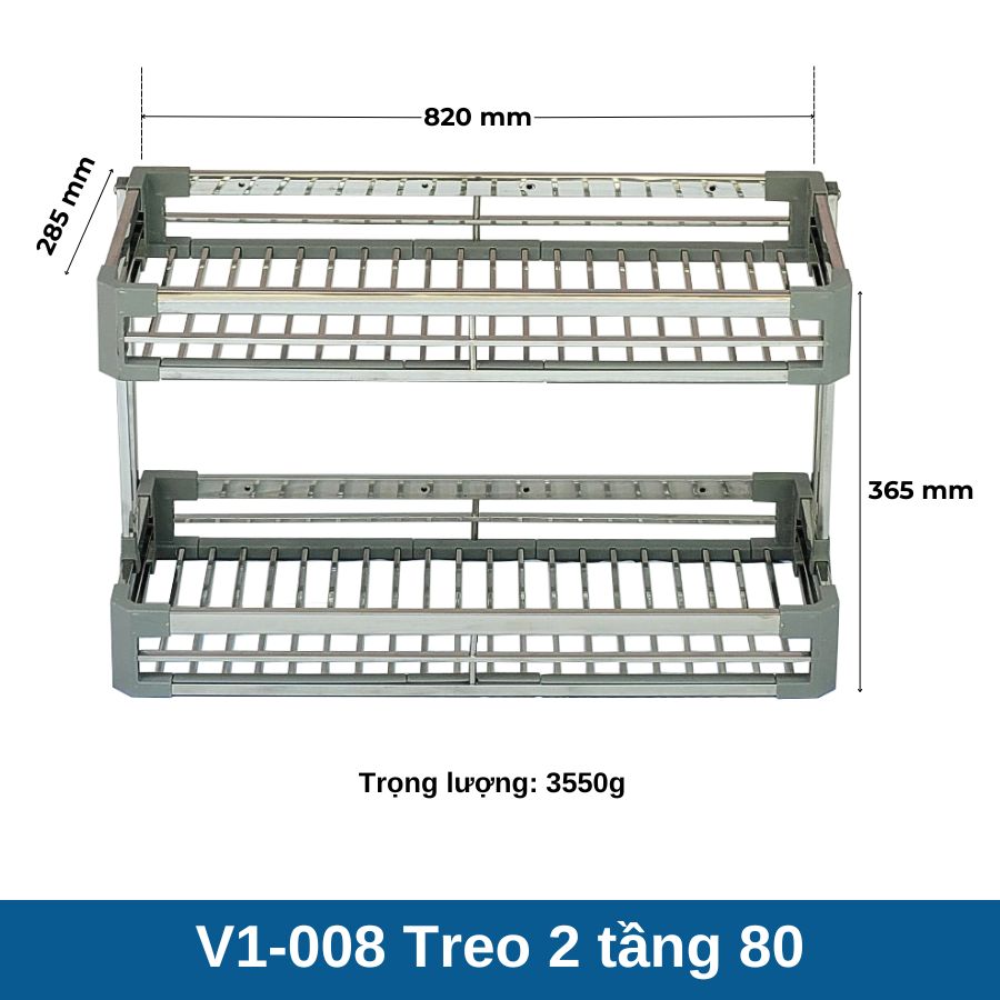 Treo inox 2 Tầng V1