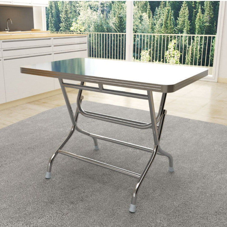 Bàn ghế ăn inox - Bàn ăn chữ nhật INOXVIN cao cấp