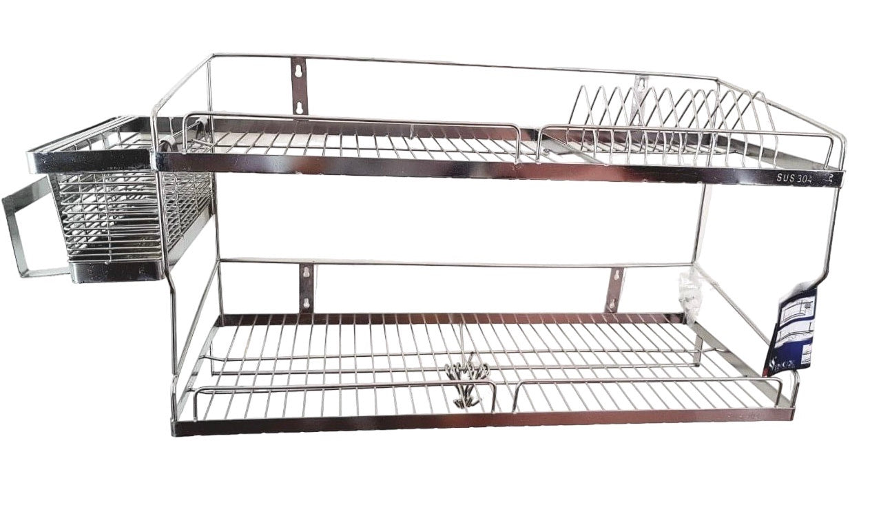 Kệ chén bát Inox - Kệ đa năng 2 tầng đũa III rời La inox304 - Gia dụng inoxvin