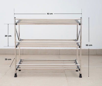 Kệ giày dép inox- Kệ dép hộp 10 x 10 INOXVIN