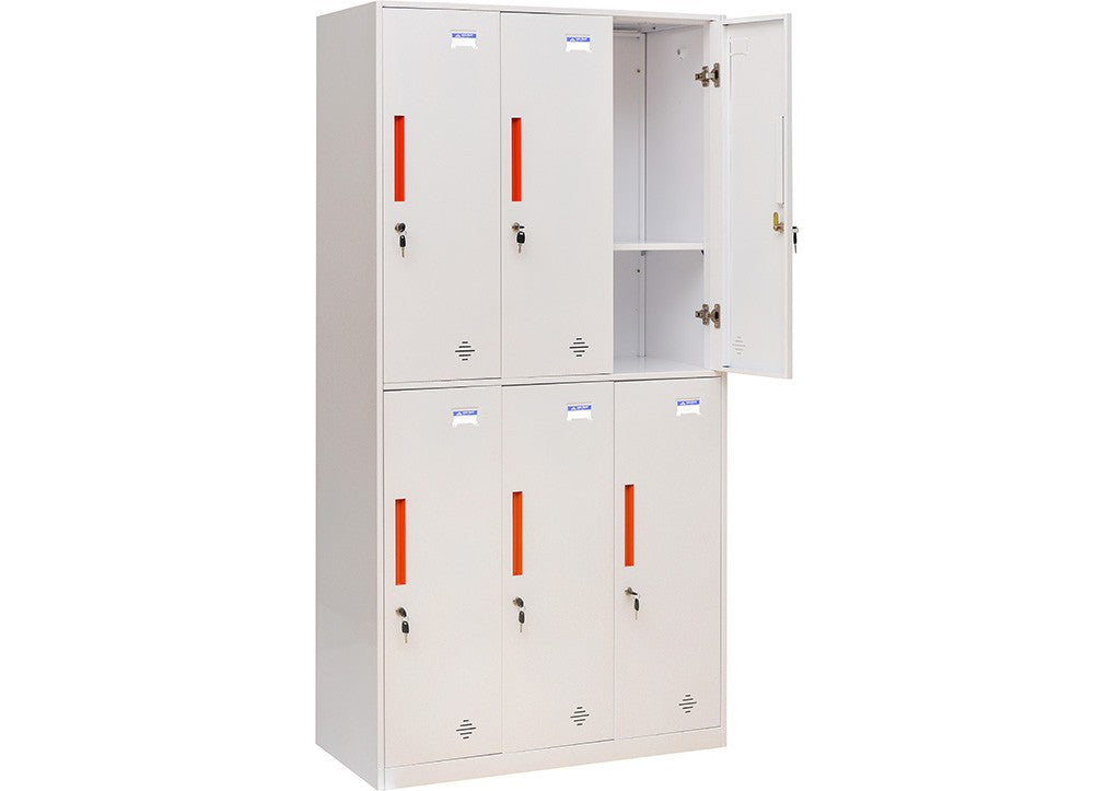 Tủ tài liệu sắt 6 khoang TU982-3KD - Thiên Lộc