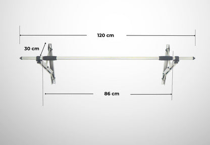 Sào phơi đồ inox - Sào treo tường 1 thanh (1m5)